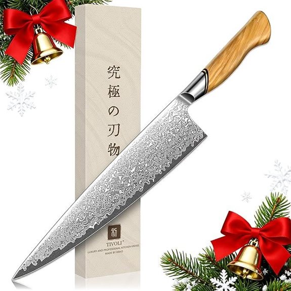 TIVOLI 10 Japanese Damascus Gyuto Chef Knife