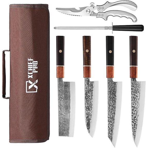 Japan High Carbon Steel Knife Set with Accessories