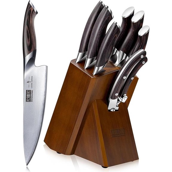 HOSHANHO 8-Piece Japanese High Carbon Knife Set