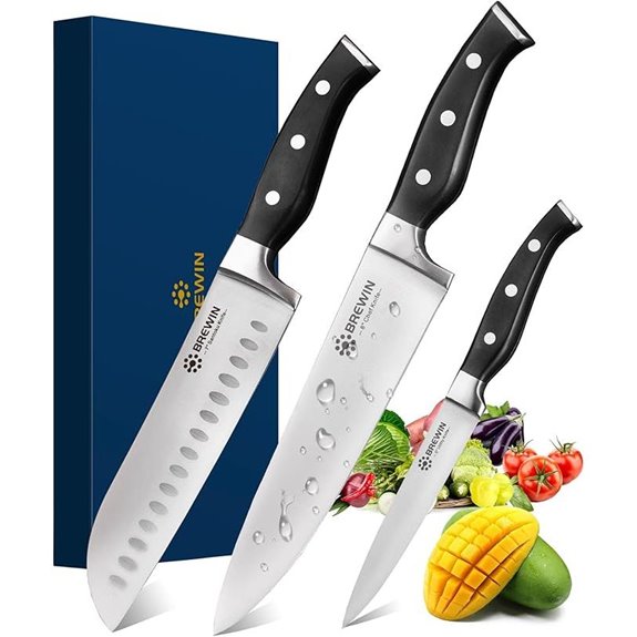 Brewin 3-Piece Japanese Kitchen Knife Set
