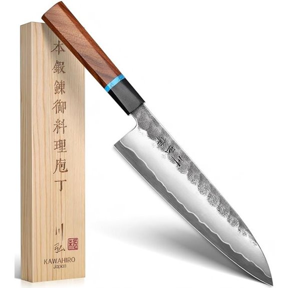 KAWAHIRO Japanese Chef Knife 210mm VG10 Gourmet Gift