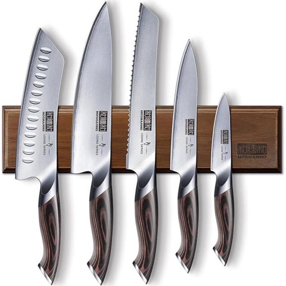 HOSHANHO 6-Piece Magnetic Japanese Kitchen Knife Set