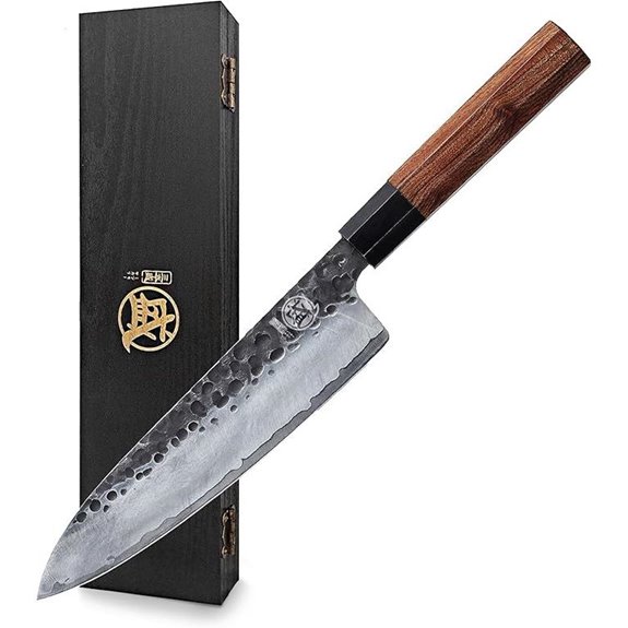 MITSUMOTO SAKARI 8” Gyuto Chef Knife with Rosewood