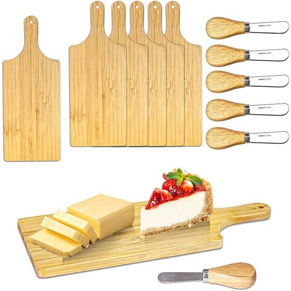 Mini Charcuterie Boards Set of 6 with Knives