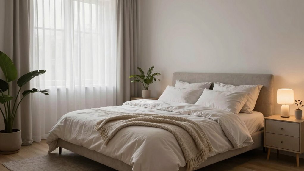 calming bedroom sleep environment