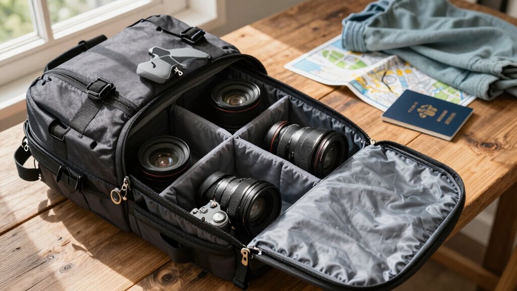 camera gear influences packing