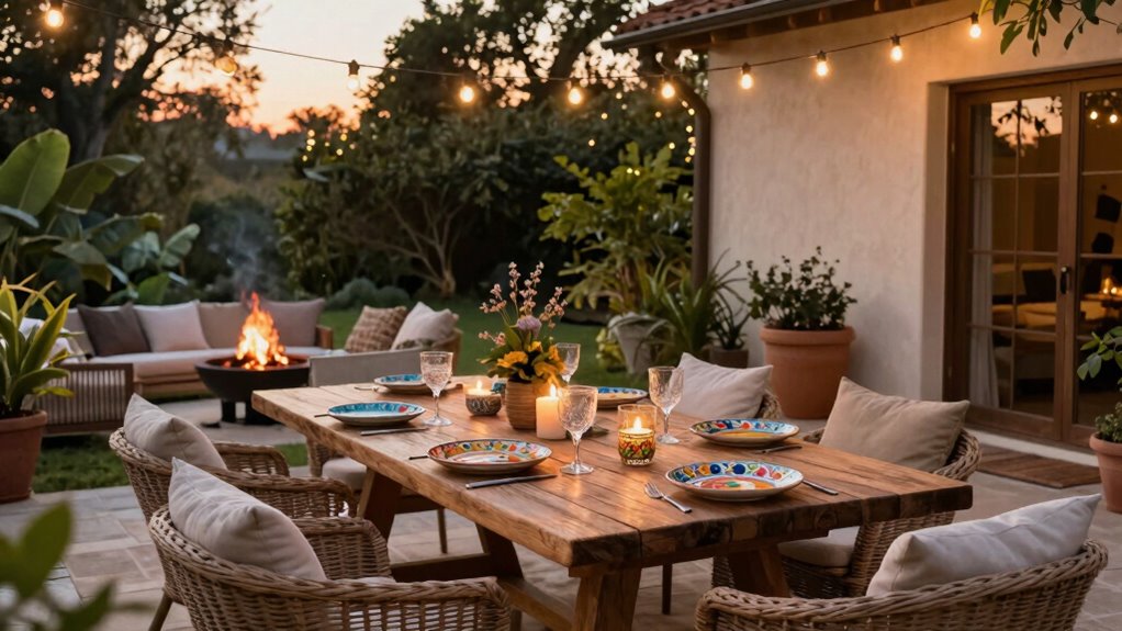 enhance outdoor entertaining spaces