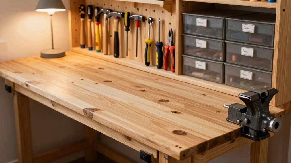 ergonomic durable workbench features