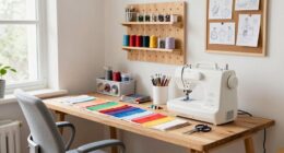 organized diy craft space