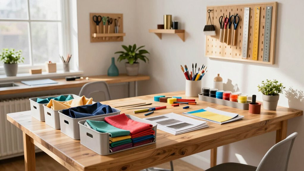 organized efficient creative workspace
