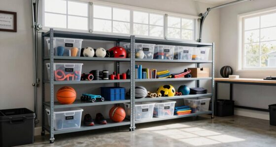 organized garage clear mind