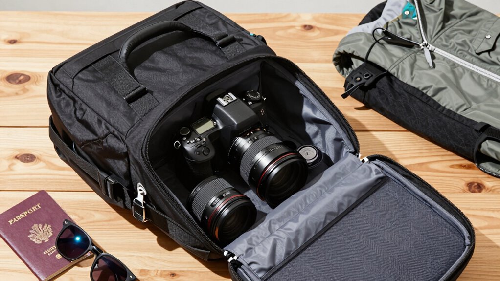 organized protective travel gear