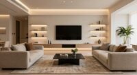 organized stylish entertainment area