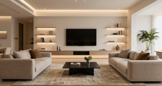 organized stylish entertainment area