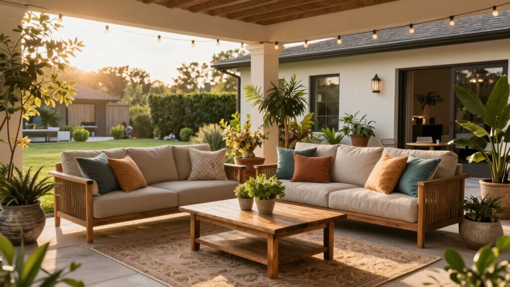 outdoor furniture and lighting