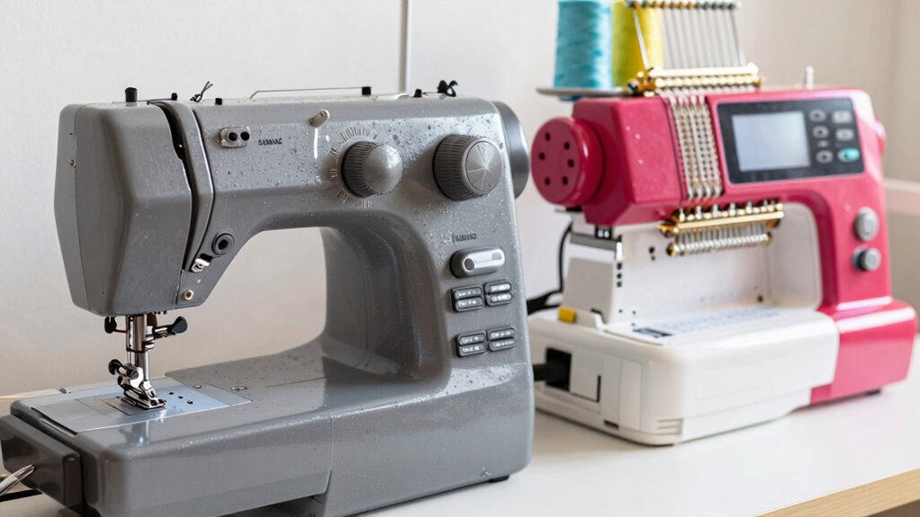 selecting sewing or embroidery